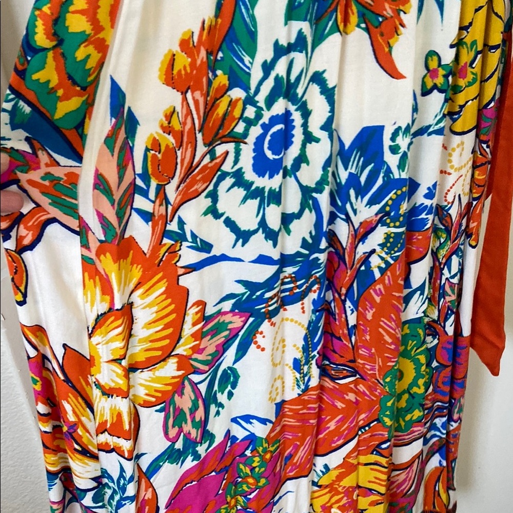 Colorful Floral Kimono Robe - Picture 5 of 5